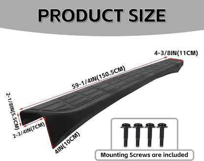ECOTRIC Tailgate Cap Top Protector Molding Spoiler Cover Compatible with 2007-2013 Chevy GMC Silverado Sierra 1500 2007-2014 2500 3500 Replacement for 25844299 GM1904104 LYAP-241