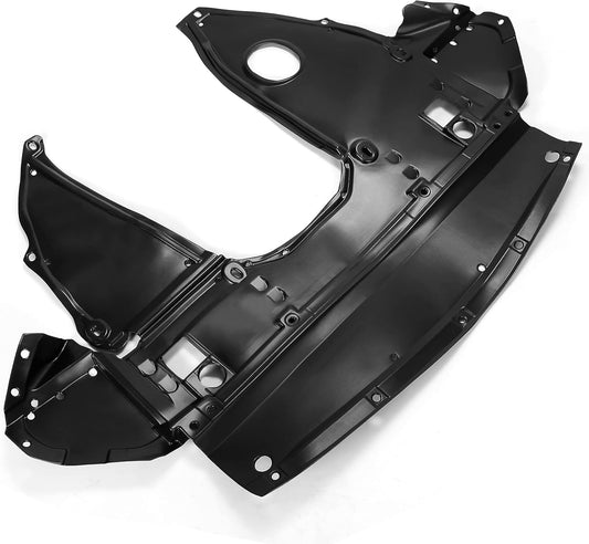 Kojem Front Engine Splash Shield Compatible with 2016-2023 Nissan Maxima 3.5L 2016-2018 Nissan Altima 2.5L 3.5L Replacement for NI1228164 75890-9HS0A Plastic Black LYAP-765S