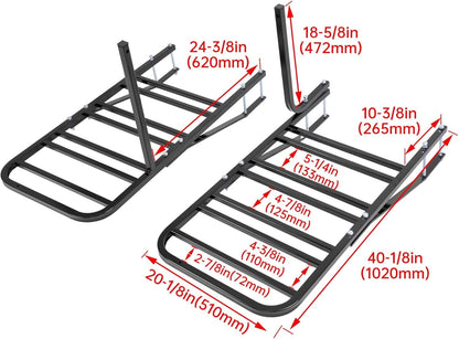 ECOTRIC RV Bicycle Carrier Rack Camper Trailer Rear Bike Mount Rack for 1-4 Bicycles LYOM-256