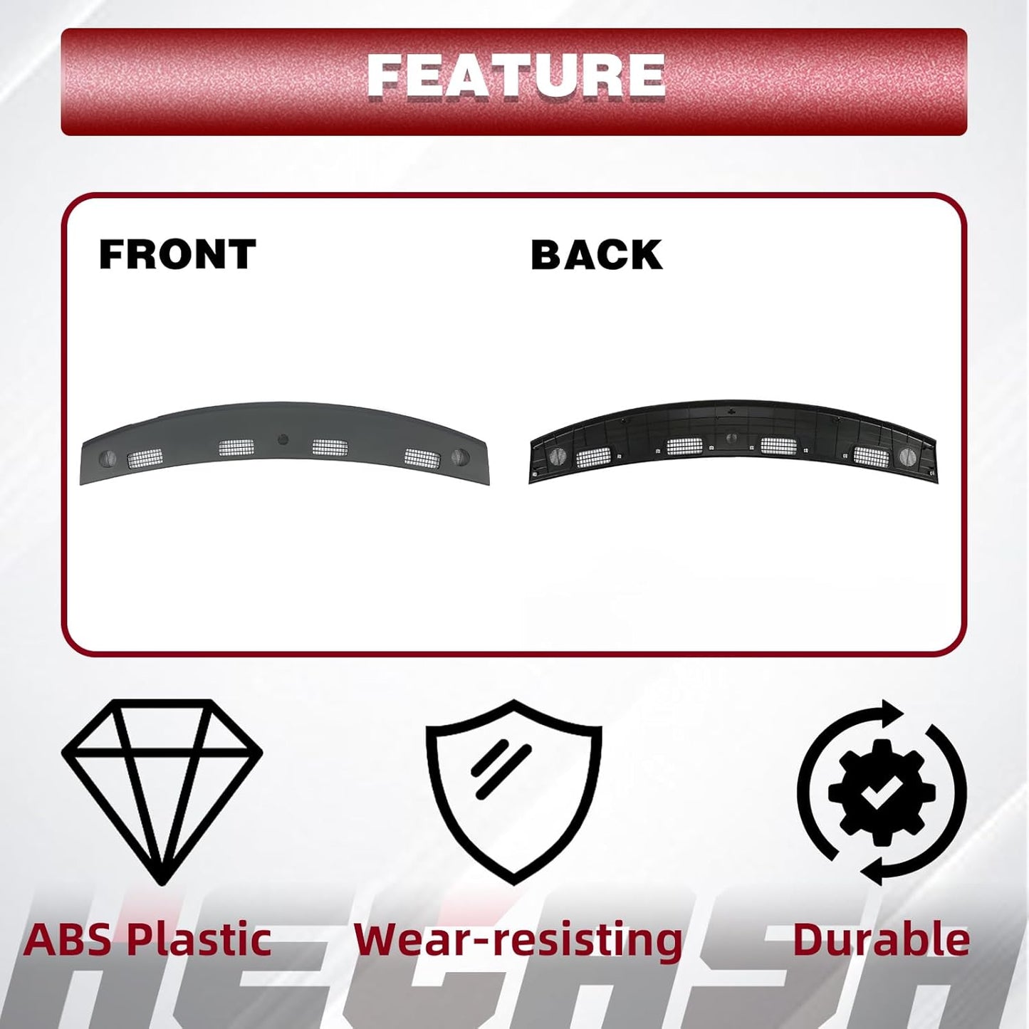 HECASA Upper Dashboard Panel Compatible with 2002-2005 Dodge Ram 1500 2003-2005 Dodge Ram 2500 3500 Dashboard Replacement for 5GT31XDVAC - Slate Gray LYAP-641