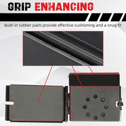 KUAFU Universal Saw Press Chainsaw Bracket for ATV UTV Trailers W/Tubular Hanger Racks Fixed Tool Carrier Mounting Holder Kit LYOM-114