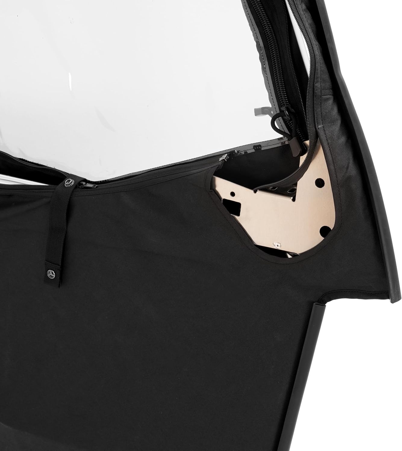 Framed Cab Enclosure Soft Doors Kit Compatible with 2015¡§C2022 Polaris Ranger 570 EV ETX Midsize W/Pro-Fit Cage /2022 Standard/Premium 500 & EV Models Black (2 Packages Sent) LYPS-145A+LYPS-145B