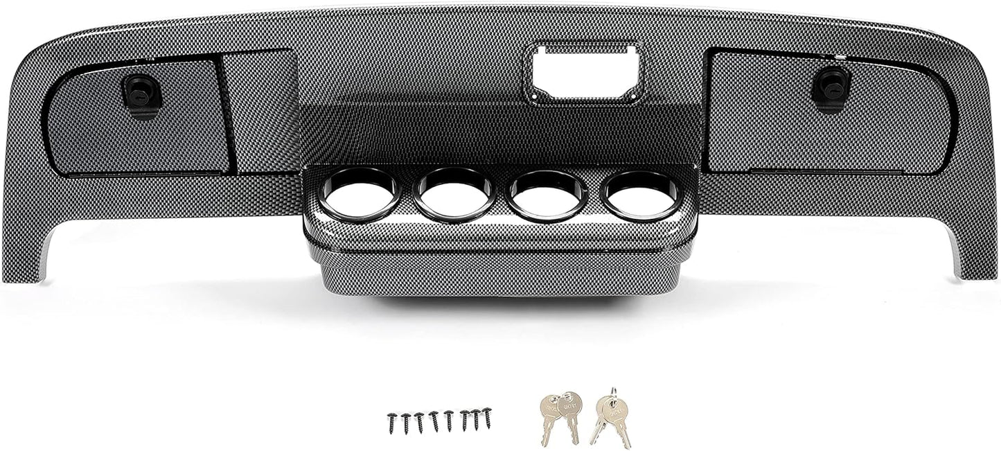 HECASA Golf Cart Dash Compatible with 1994-2013 EZGO Medalist/TXT Carbon Fiber Style LYMP-099