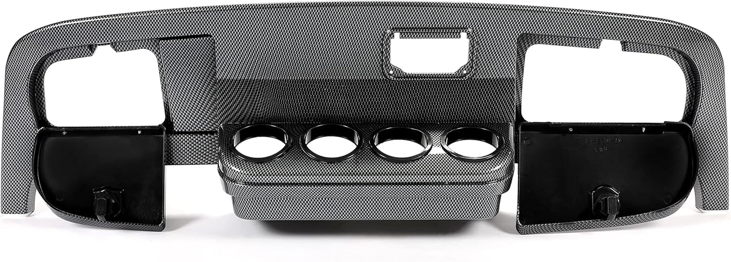 HECASA Golf Cart Dash Compatible with 1994-2013 EZGO Medalist/TXT Carbon Fiber Style LYMP-099