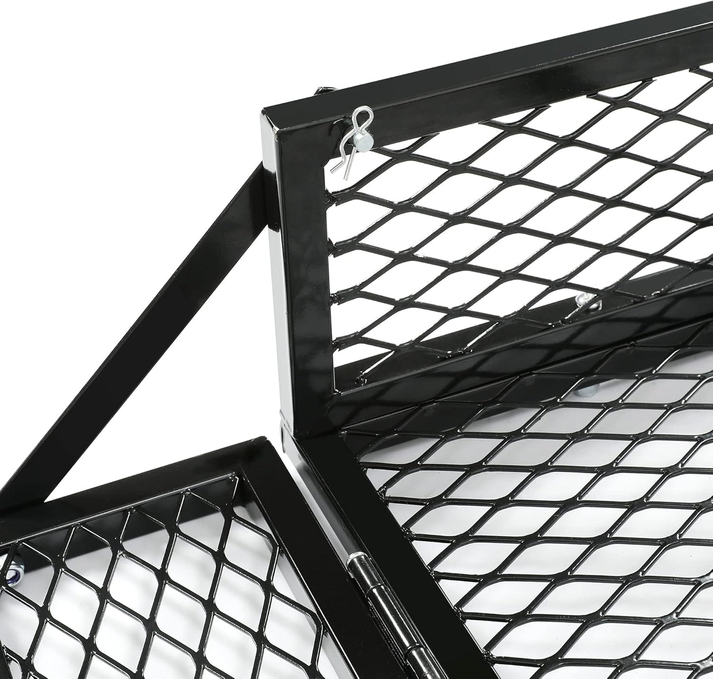 HECASA Universal Rear Cargo Basket Compatible with ATV Storage Rack Cargo Carrier Steel LYMM-089S-3