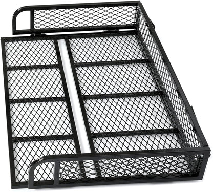 HECASA Universal Rear Cargo Basket Compatible with ATV Storage Rack Cargo Carrier Steel LYMM-089S-3