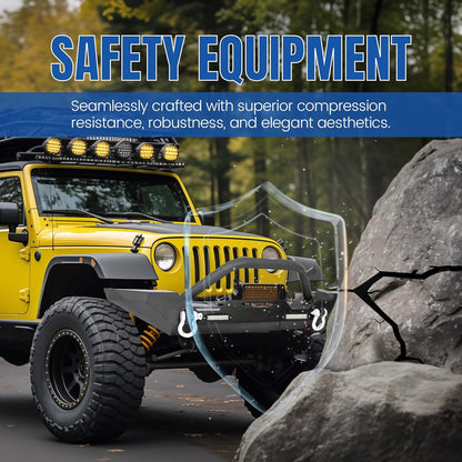 KUAFU Front Winch Bumper Black Compatible with 1986-2006 Jeep Wrangler TJ YJ With D-rings and 2 LED Lights LYAM-292T