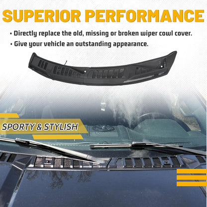 KUAFU Windshield Wiper Cowl Cover Panel Compatible with 2015-2020 Ford F150 Replacement for FL3Z15022A69B Left & Right Front Windshield Wiper Cowl Grille Insert Panel LYAP-321
