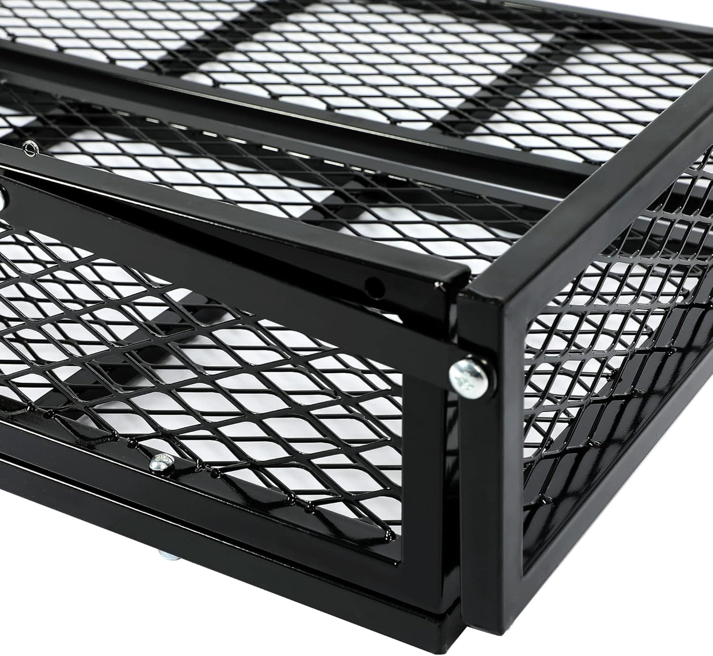 HECASA Universal Rear Cargo Basket Compatible with ATV Storage Rack Cargo Carrier Steel LYMM-089S-3