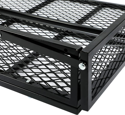 HECASA Universal Rear Cargo Basket Compatible with ATV Storage Rack Cargo Carrier Steel LYMM-089S-3