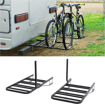 ECOTRIC RV Bicycle Carrier Rack Camper Trailer Rear Bike Mount Rack for 1-4 Bicycles LYOM-256