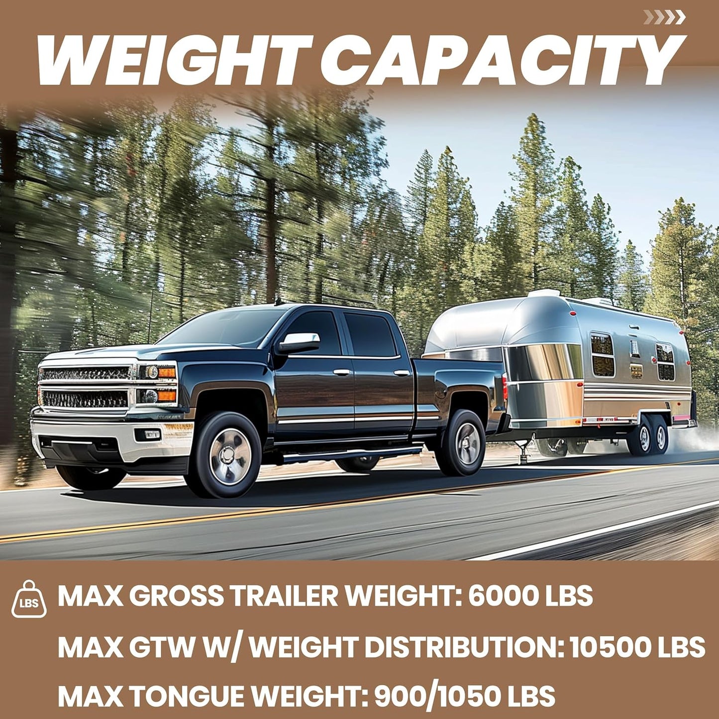 KUAFU Class 3 Trailer Hitch Compatible with 1999-2013 Chevrolet Silverado GMC Sierra 1500 2inches Towing Receiver Hitch Replacement for 44563 Steel Black LYAM-692