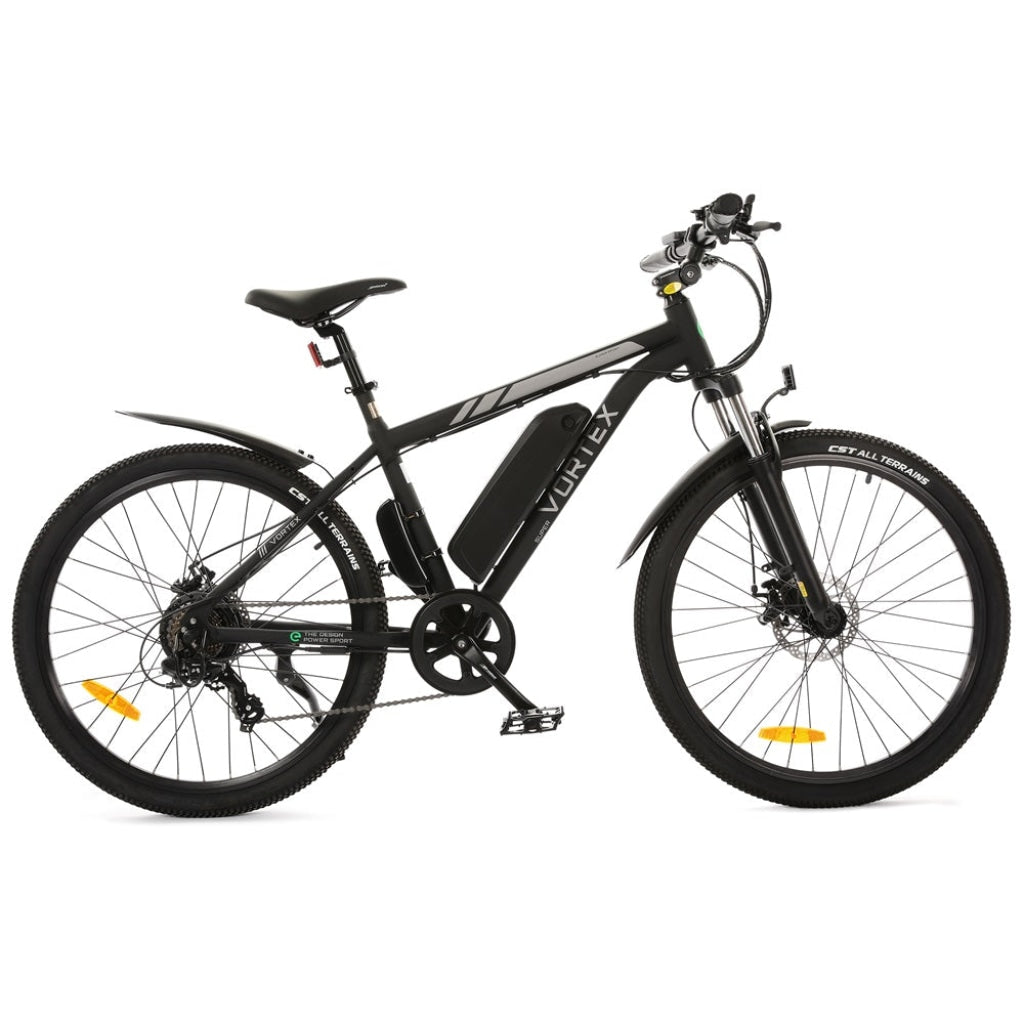 UL Certified-Vortex Electric City Bike - Matt Black - 6