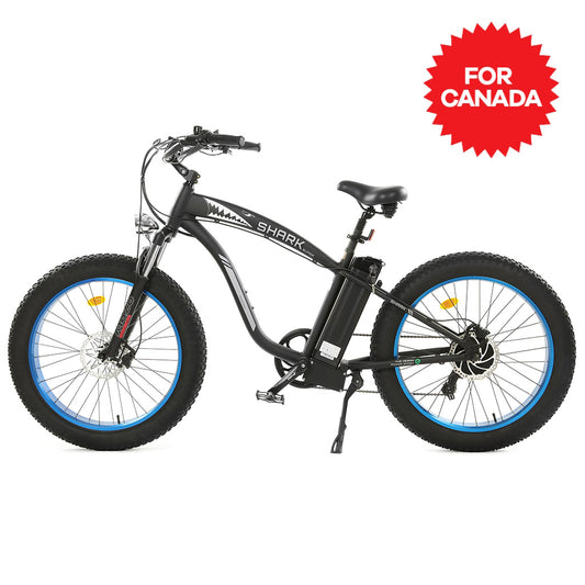 UL Certified-Ecotric Hammer Electric Fat Tire Beach Snow Bike-Blue-Canada