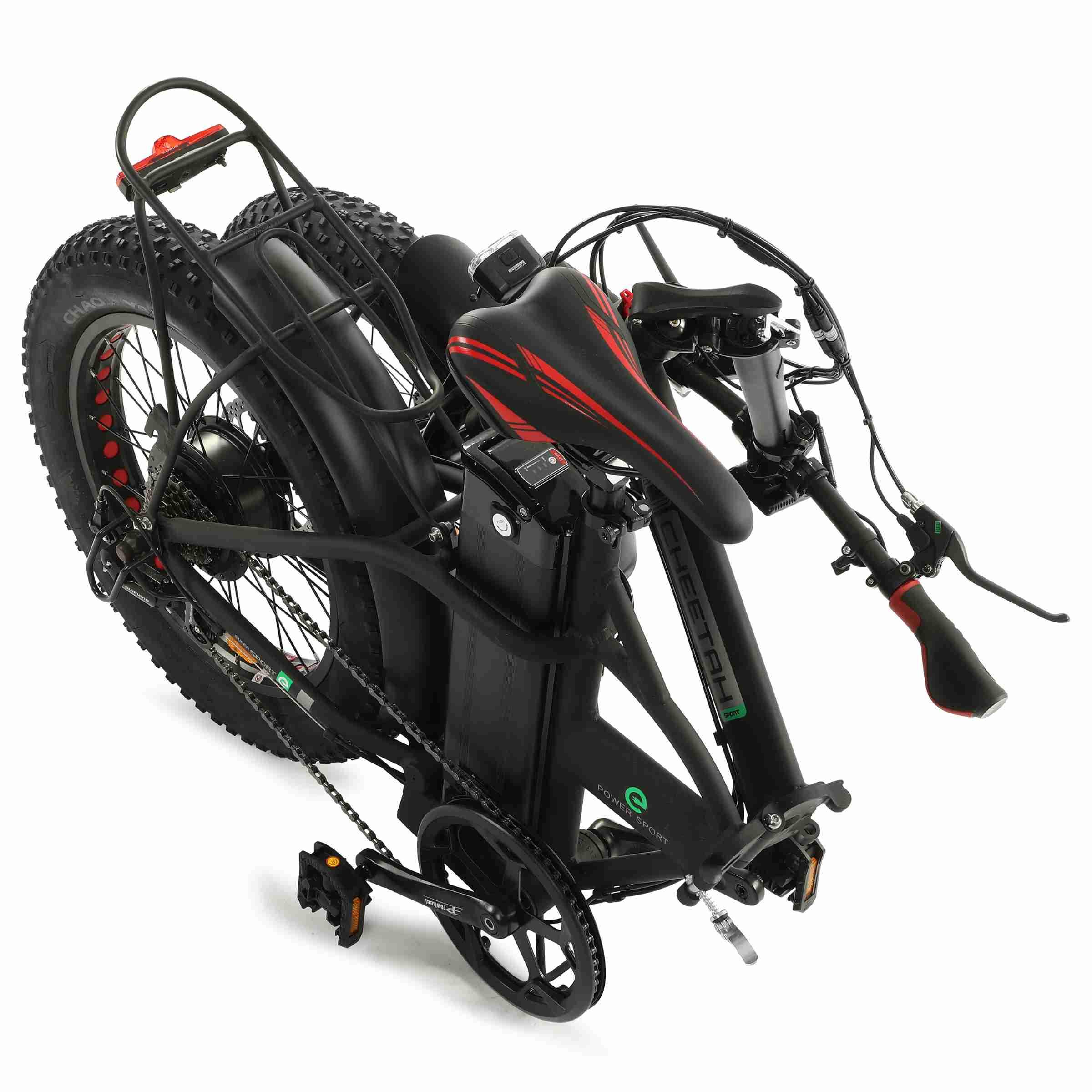 48V Fat Tire Portable and Folding Electric Bike with color LCD display - 2