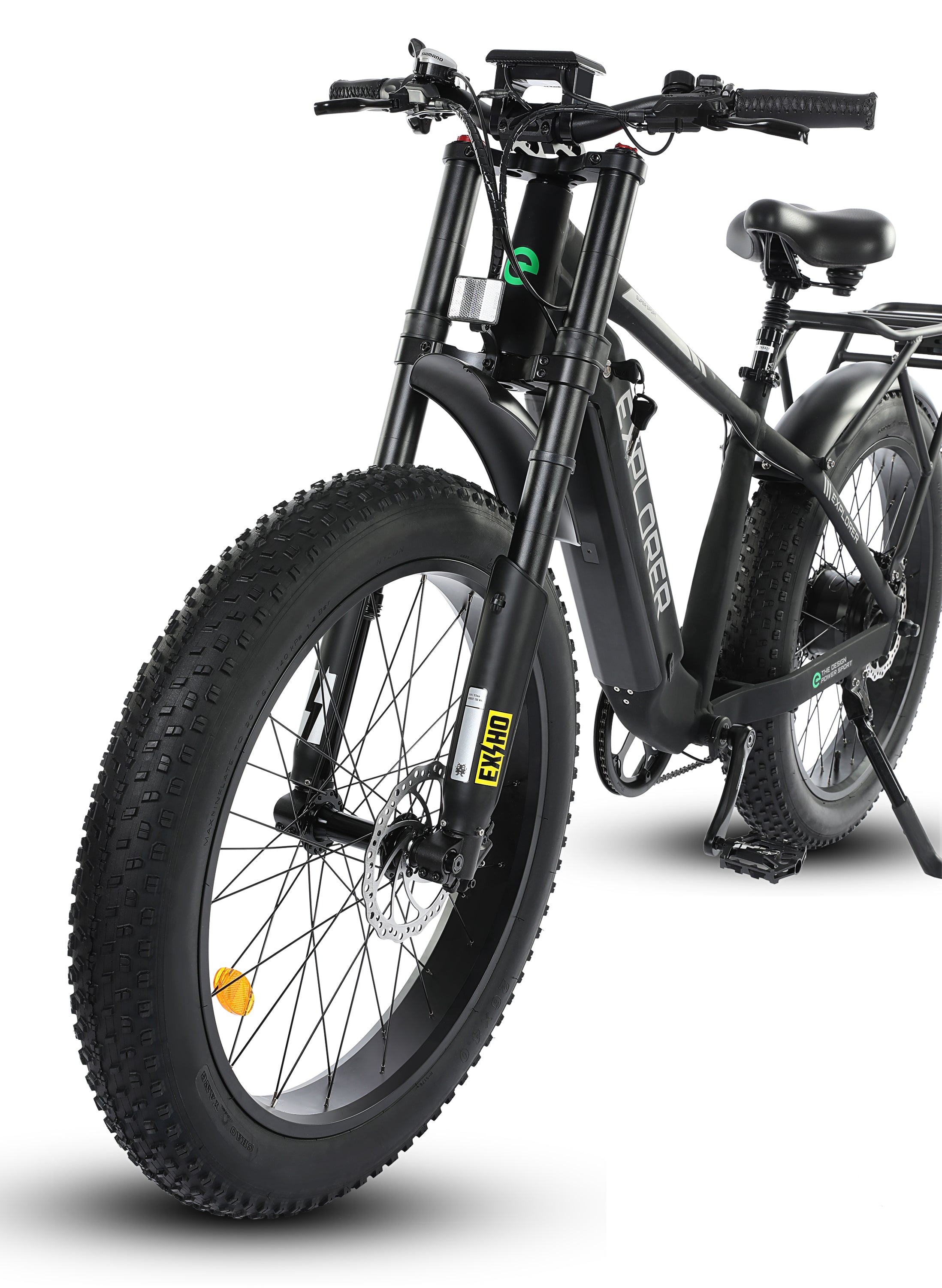 Explorer 26 inches 48V Fat Tire Electric Bike with Rear Rack - 16