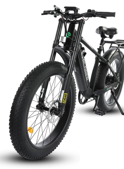 Explorer 26 inches 48V Fat Tire Electric Bike with Rear Rack-senior - 16