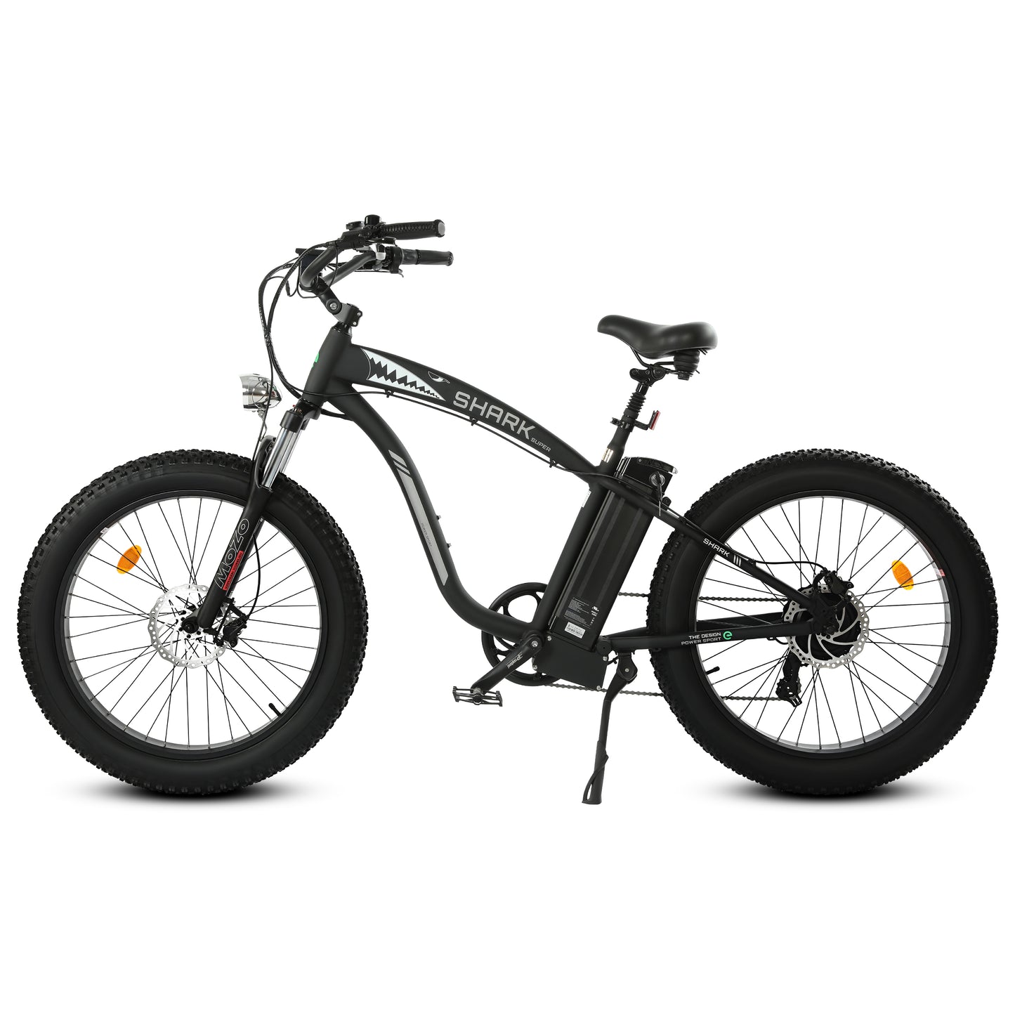 UL Certified-Ecotric Hammer Electric Fat Tire Beach Snow Bike-Matt Black