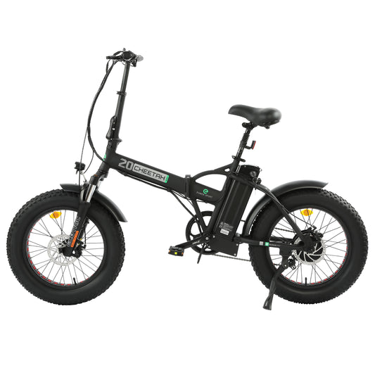 Ecotric 48V Fat Tire Portable and Folding Electric Bike with LCD display-senior