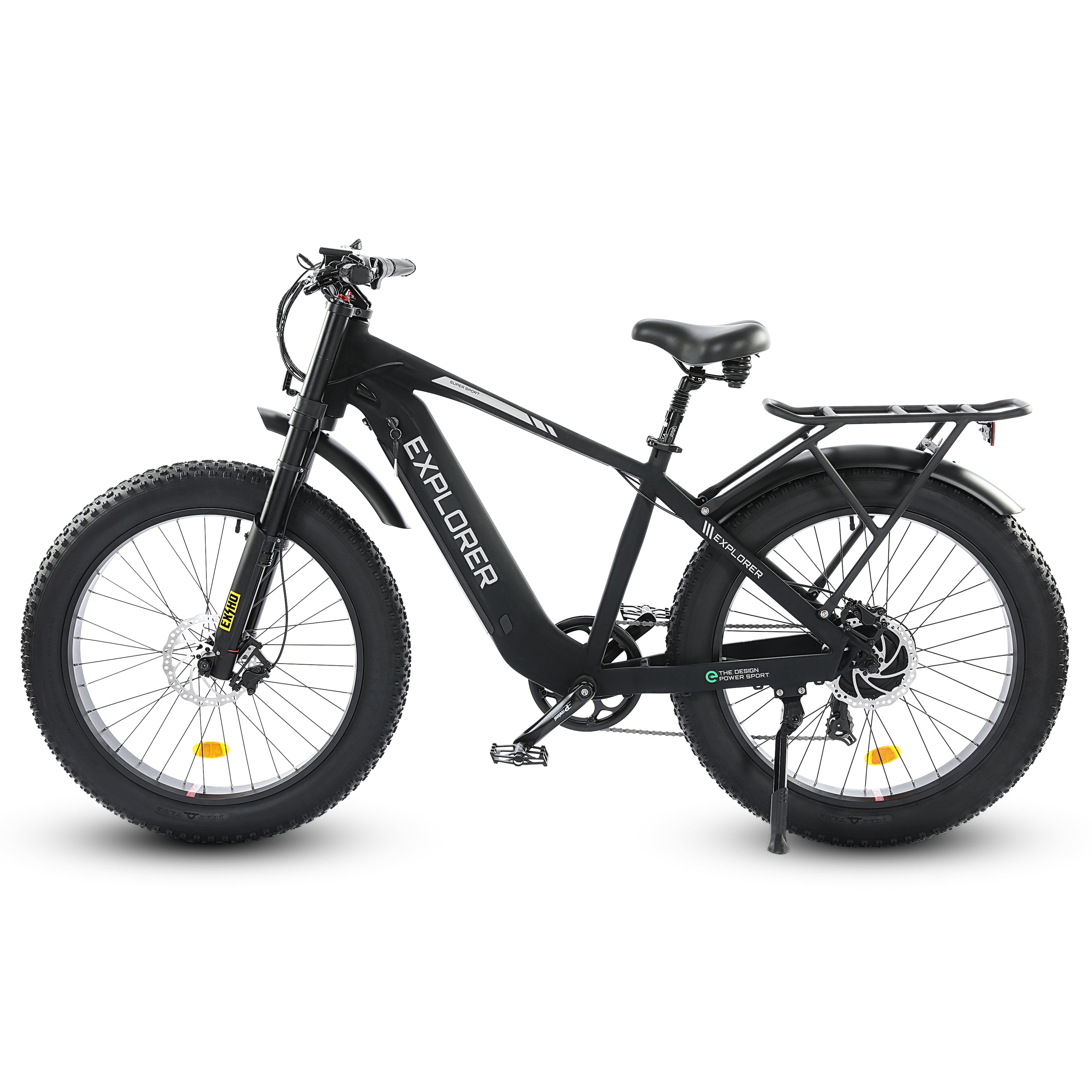 Explorer 26 inches 48V Fat Tire Electric Bike with Rear Rack - 1