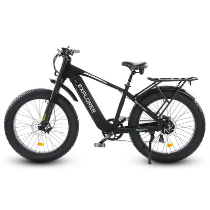 speedrid elektrofahrrad Ecotric Explorer 26 inches 48V Fat Tire Electric Bike with Rear Rack