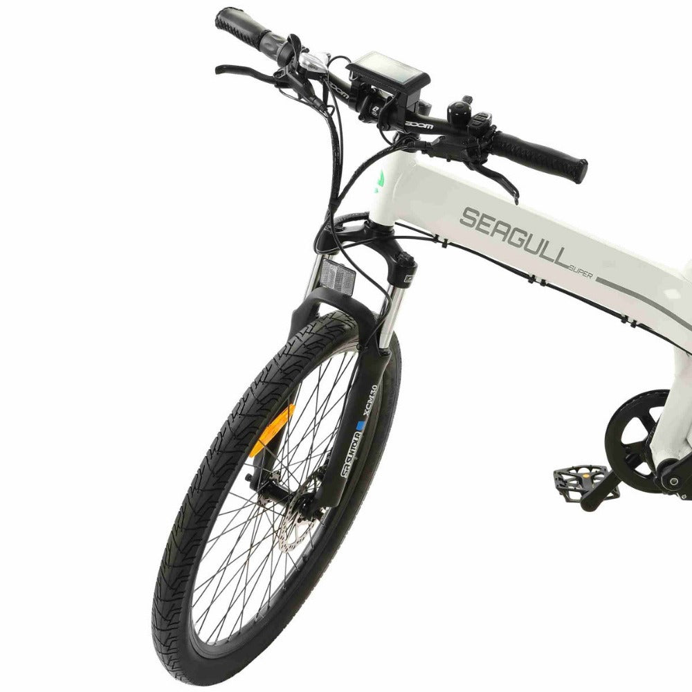 Seagull Electric Mountain Bicycle - White - 4