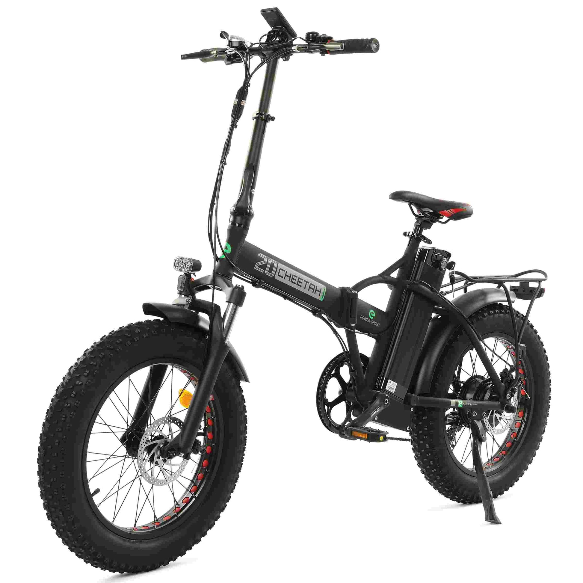 48V Fat Tire Portable and Folding Electric Bike with color LCD display - 5