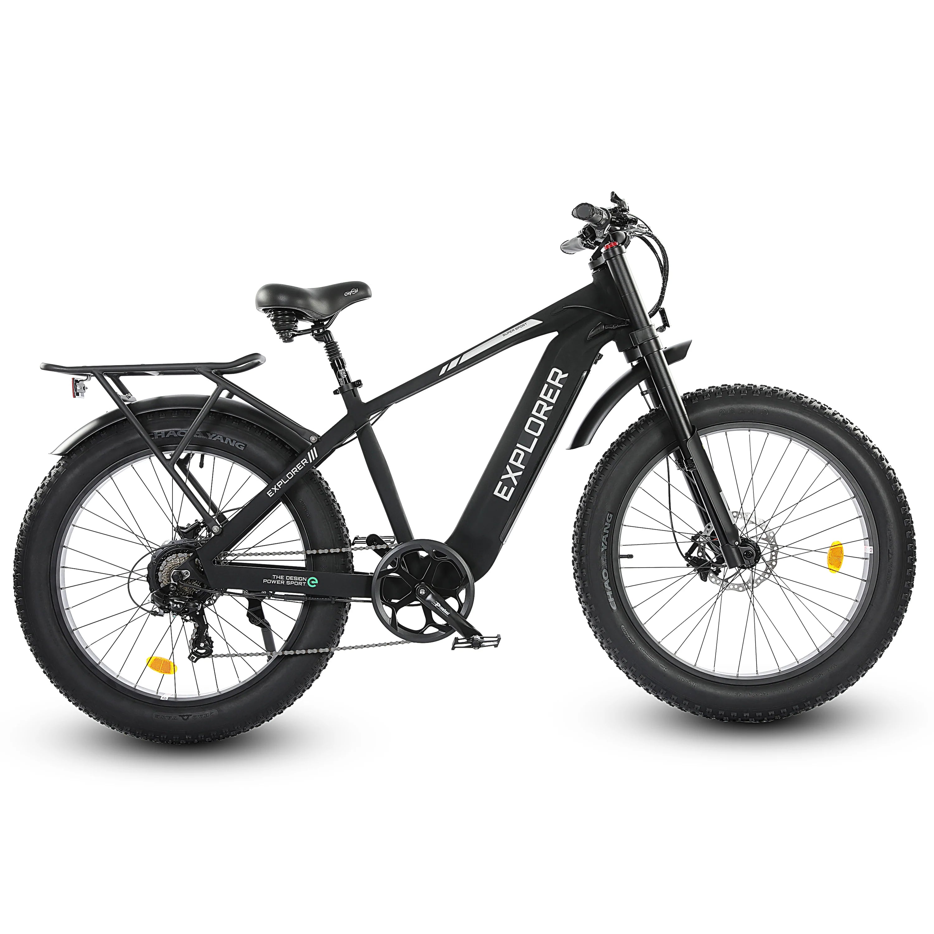 Explorer 26 inches 48V Fat Tire Electric Bike with Rear Rack-senior - 2