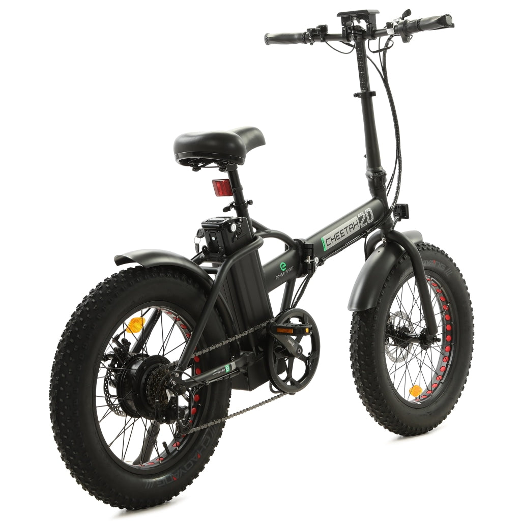 Ecotric Matt Black 48V Portable And Folding Fat Ebike With Lcd Display For Canada E-Bike
