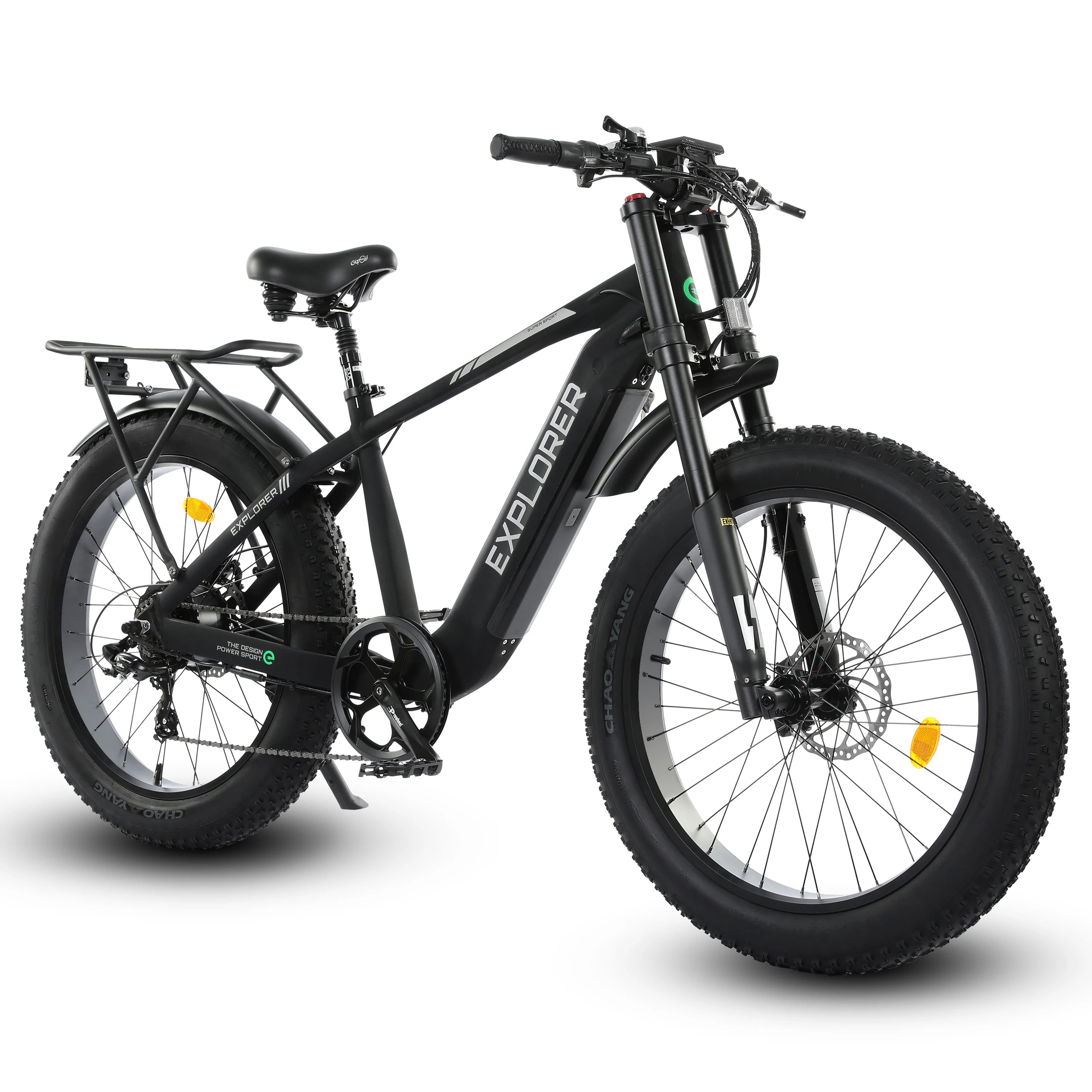 Explorer 26 inches 48V Fat Tire Electric Bike with Rear Rack-senior - 4