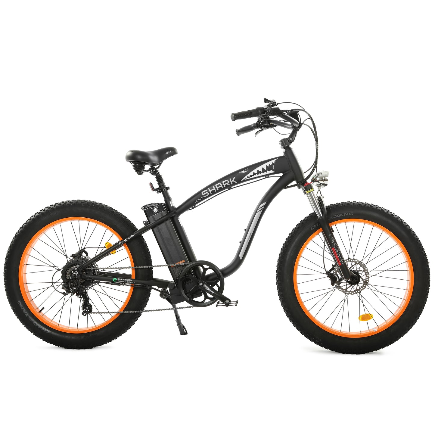 UL Certified-Ecotric Hammer Electric Fat Tire Beach Snow Bike - Orange