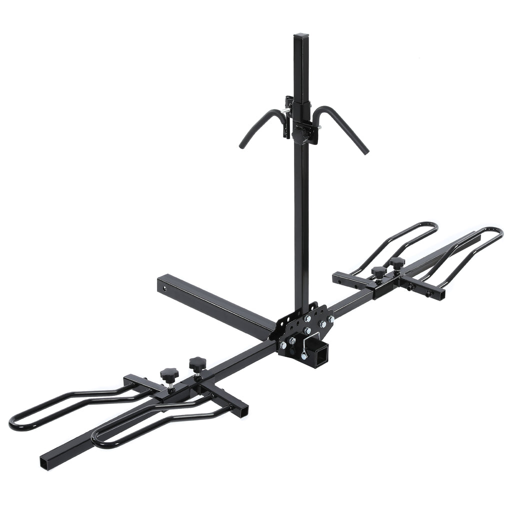 2 Bike Platform Style Bicycle Rider Hitch Mount Carrier Rack Sport
