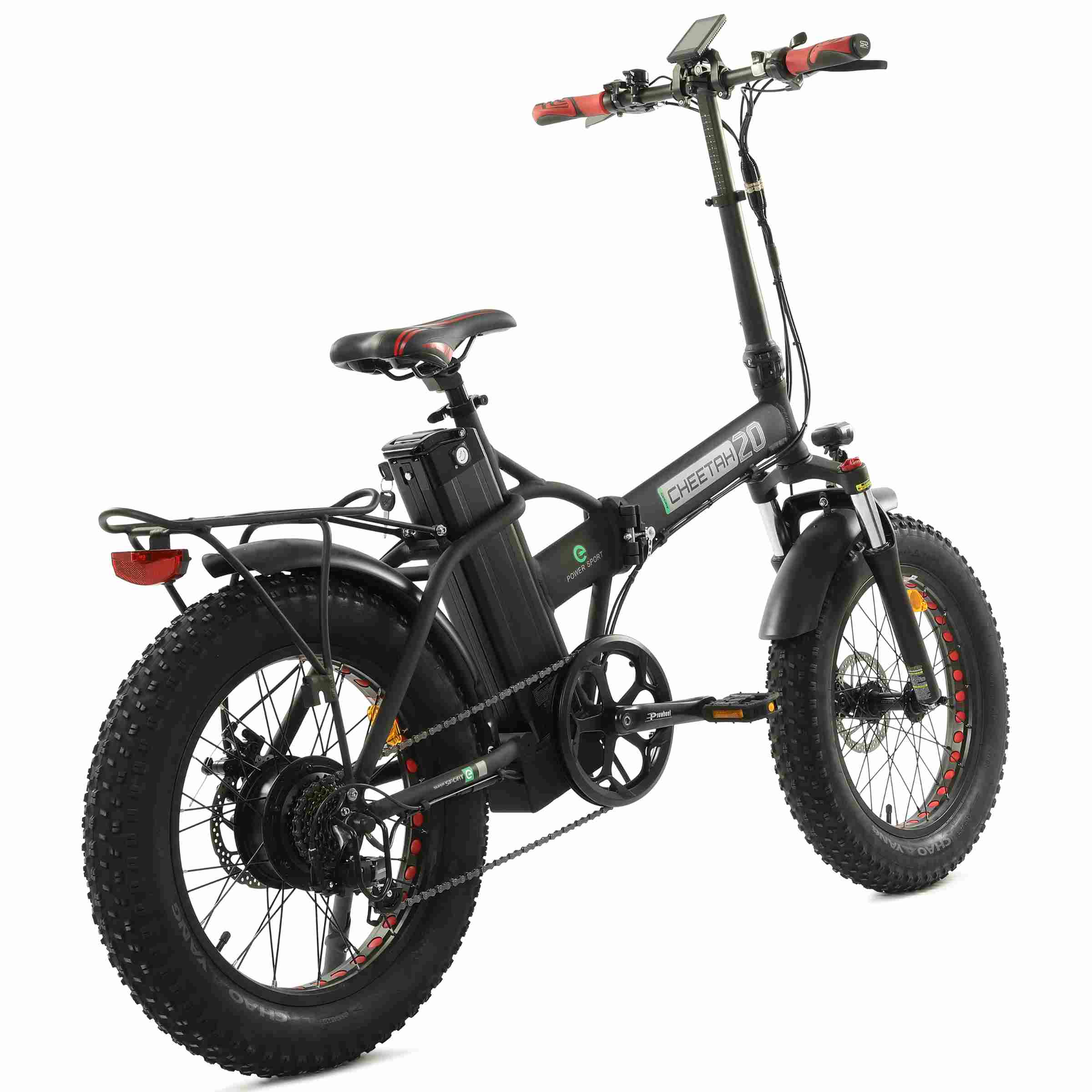 48V Fat Tire Portable and Folding Electric Bike with color LCD display - 6