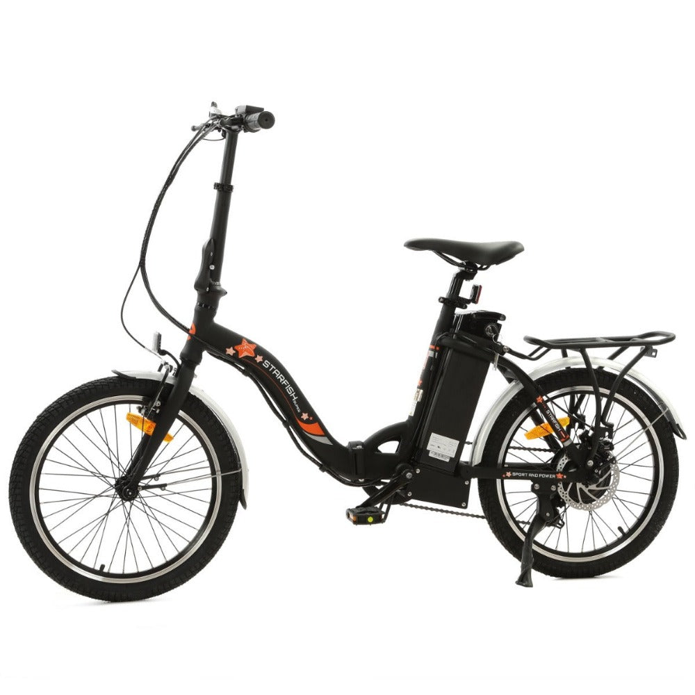 UL Certified-Starfish 20inch portable and folding electric bike - Matt Black - 8