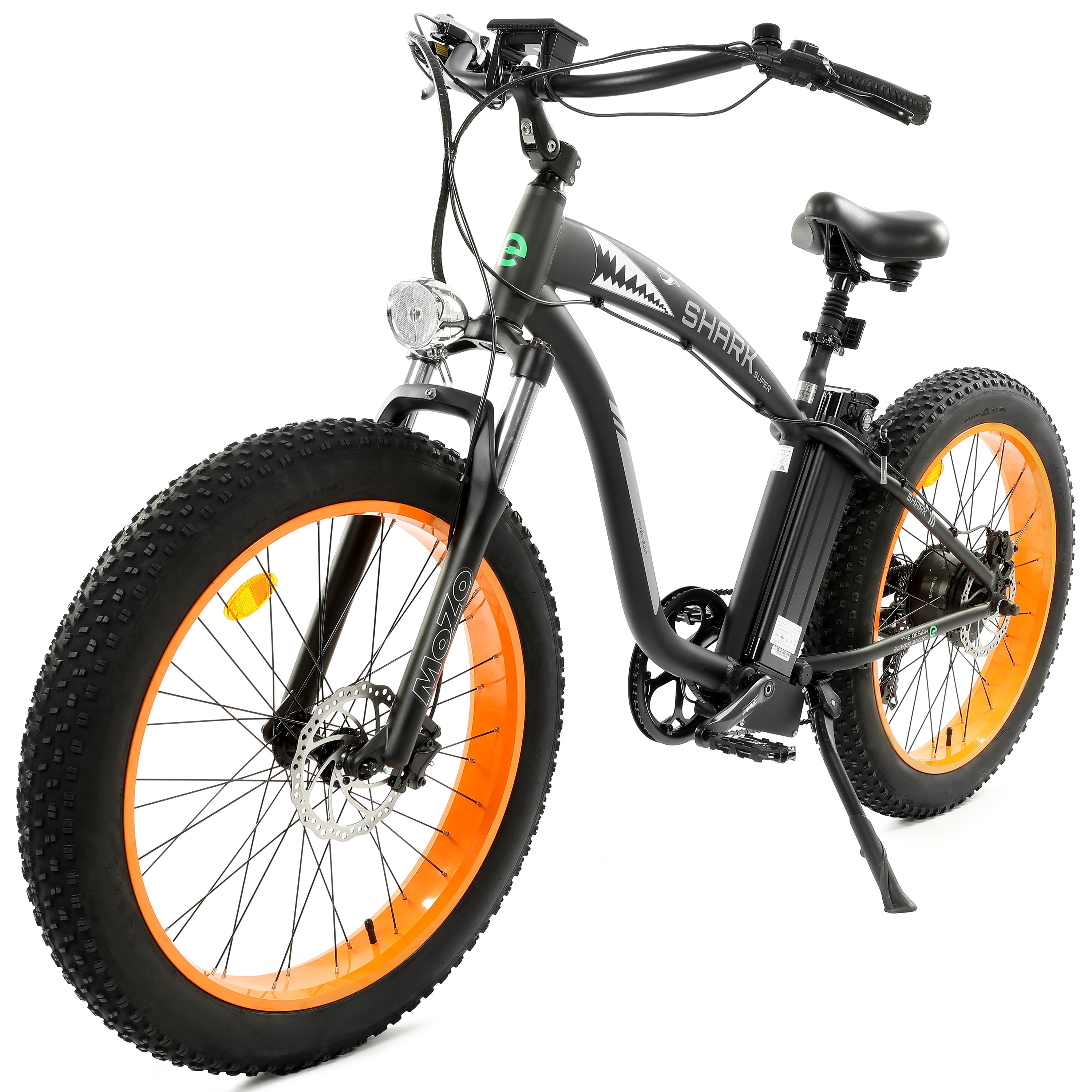 UL Certified-Ecotric Hammer Electric Fat Tire Beach Snow Bike - Orange