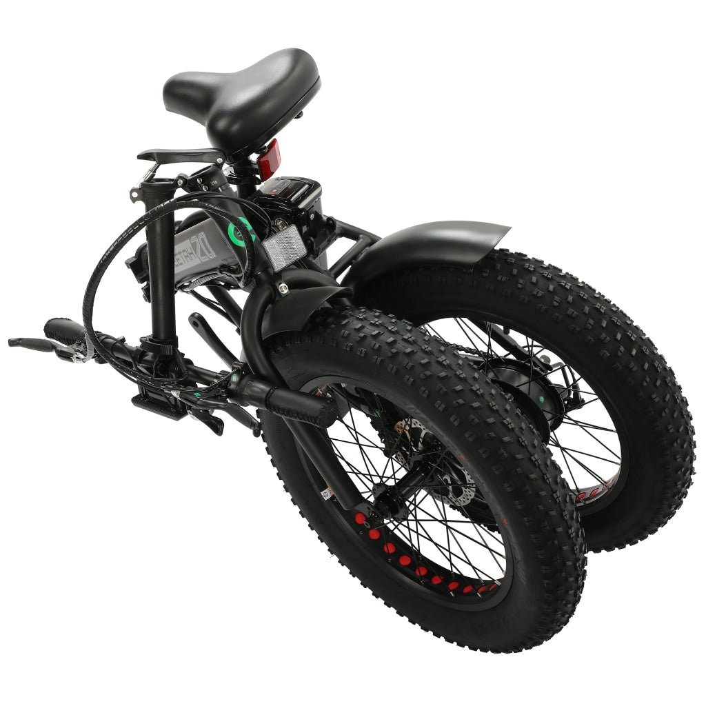 Ecotric 48v fat tire portable & folding electric bike with lcd display hotsell