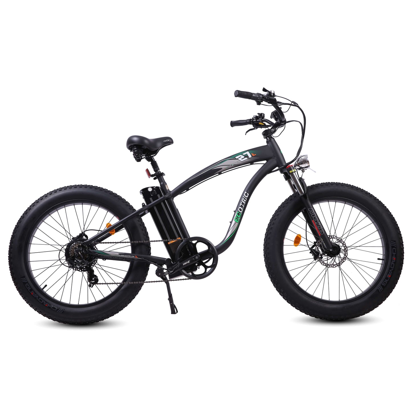 UL Certified-Hammer Electric Fat Tire Beach Snow Bike-Matt Black - 4