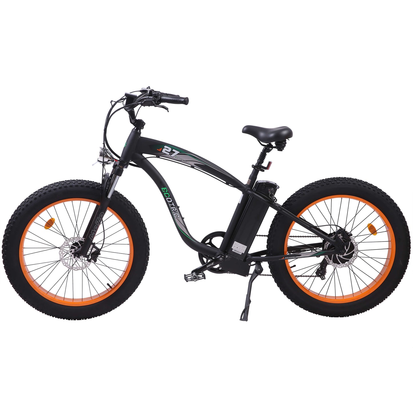 UL Certified-Ecotric Hammer Electric Fat Tire Beach Snow Bike - Orange