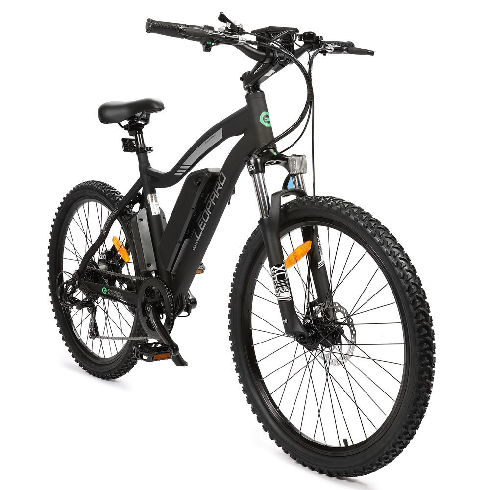 UL Certified-Leopard Electric Mountain Bike - Matt Black - 3