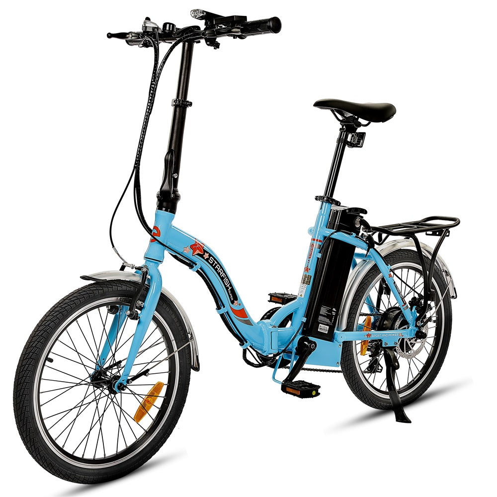 UL Certified-20inch Blue Starfish portable and folding electric bike - 5
