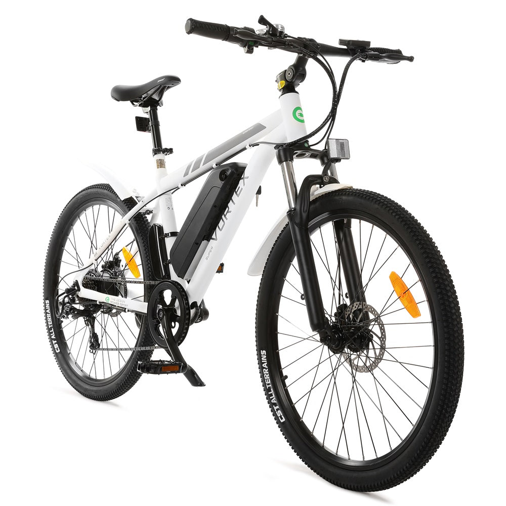 UL Certified-Vortex Electric City Bike - White - 2