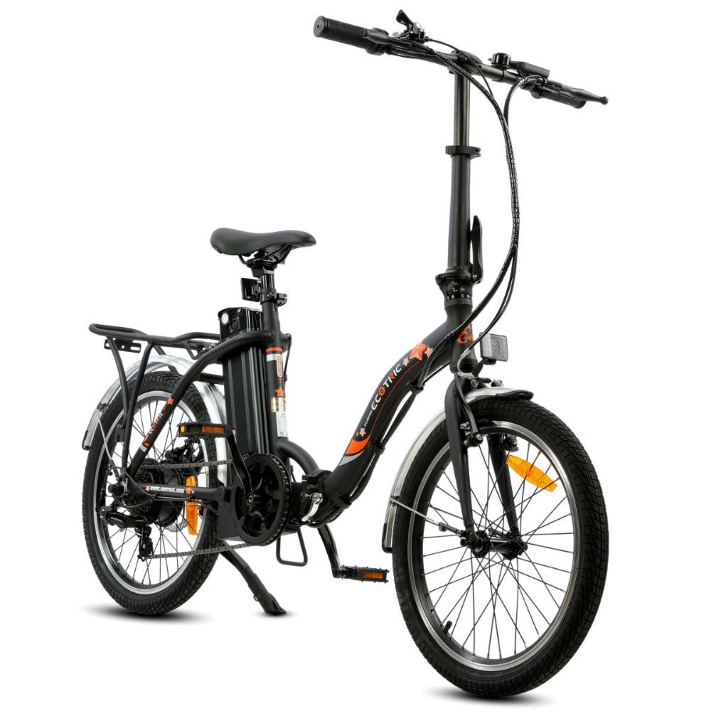 UL Certified-Starfish 20inch portable and folding electric bike - Matt Black - 5