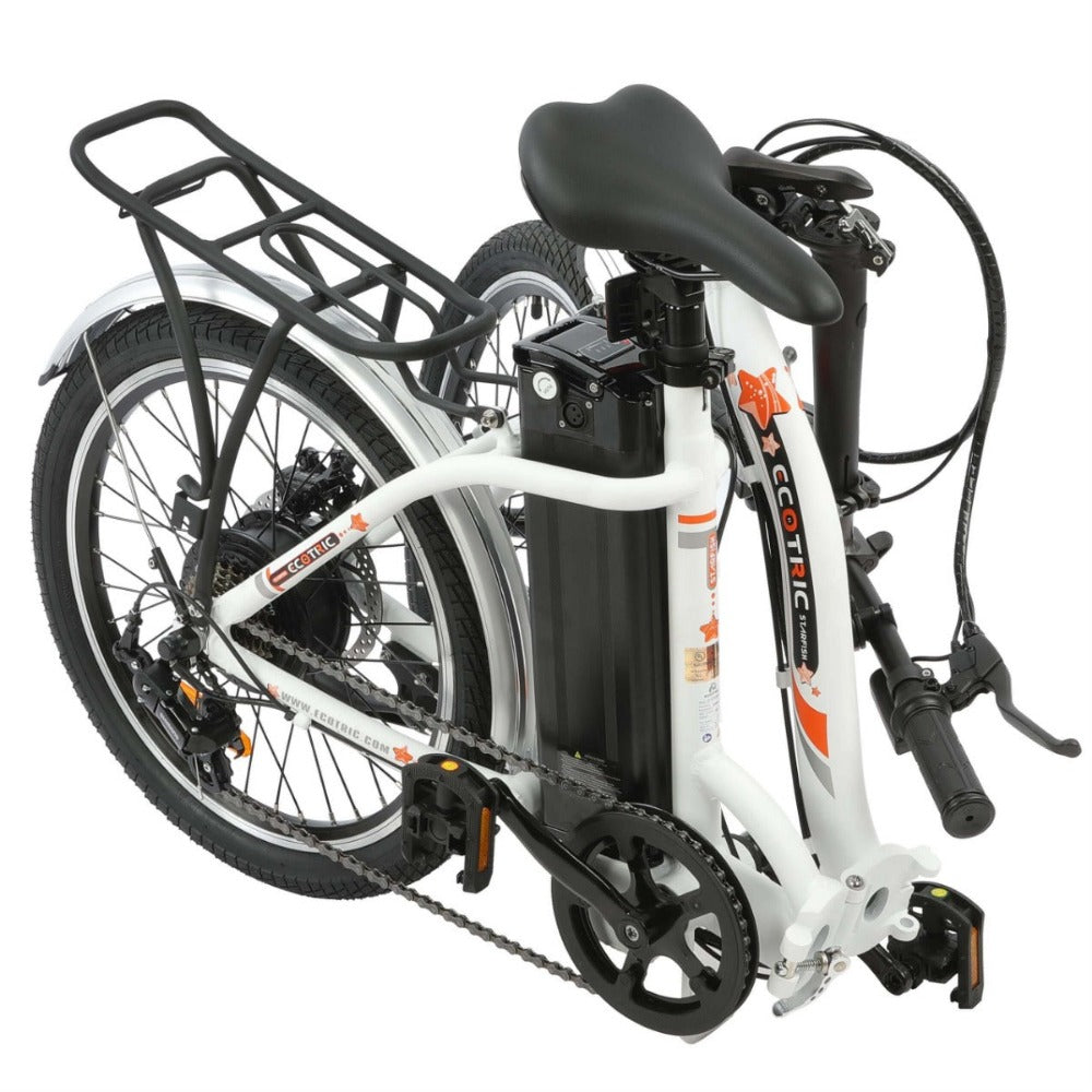 UL Certified-Starfish 20inch portable and folding electric bike - White - 4