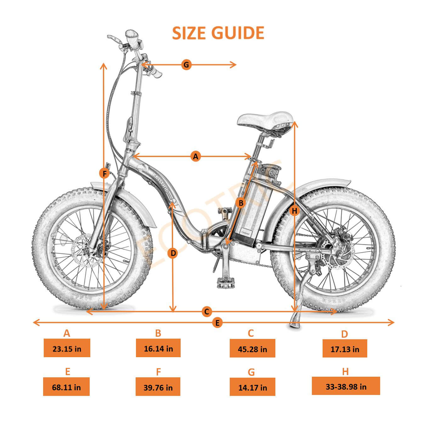 Portable and folding fat bike model Dolphin-senior - 3