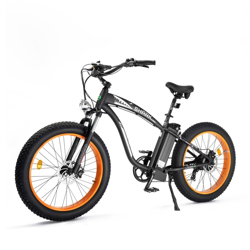 UL Certified-Hammer Electric Fat Tire Beach Snow Bike - Orange - 6