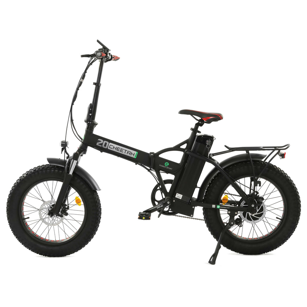 Ecotric 48V Fat Tire Portable and Folding Electric Bike with color LCD