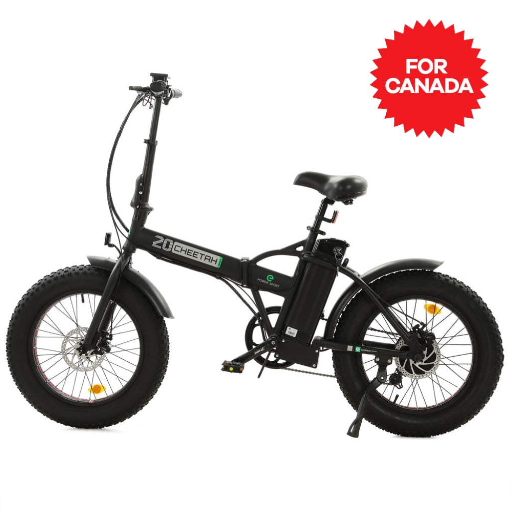 Matt Black 48V portable and folding fat ebike with LCD display - 7