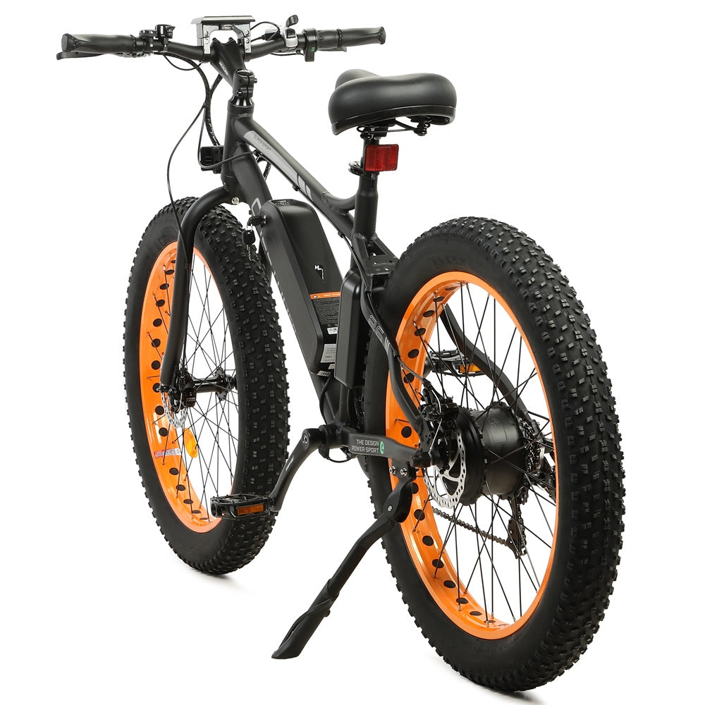 Cheetah 26 Fat Tire Beach Snow Electric Bike-Orange - 4