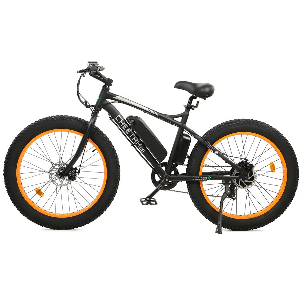 Cheetah 26 Fat Tire Beach Snow Electric Bike-Orange - 1