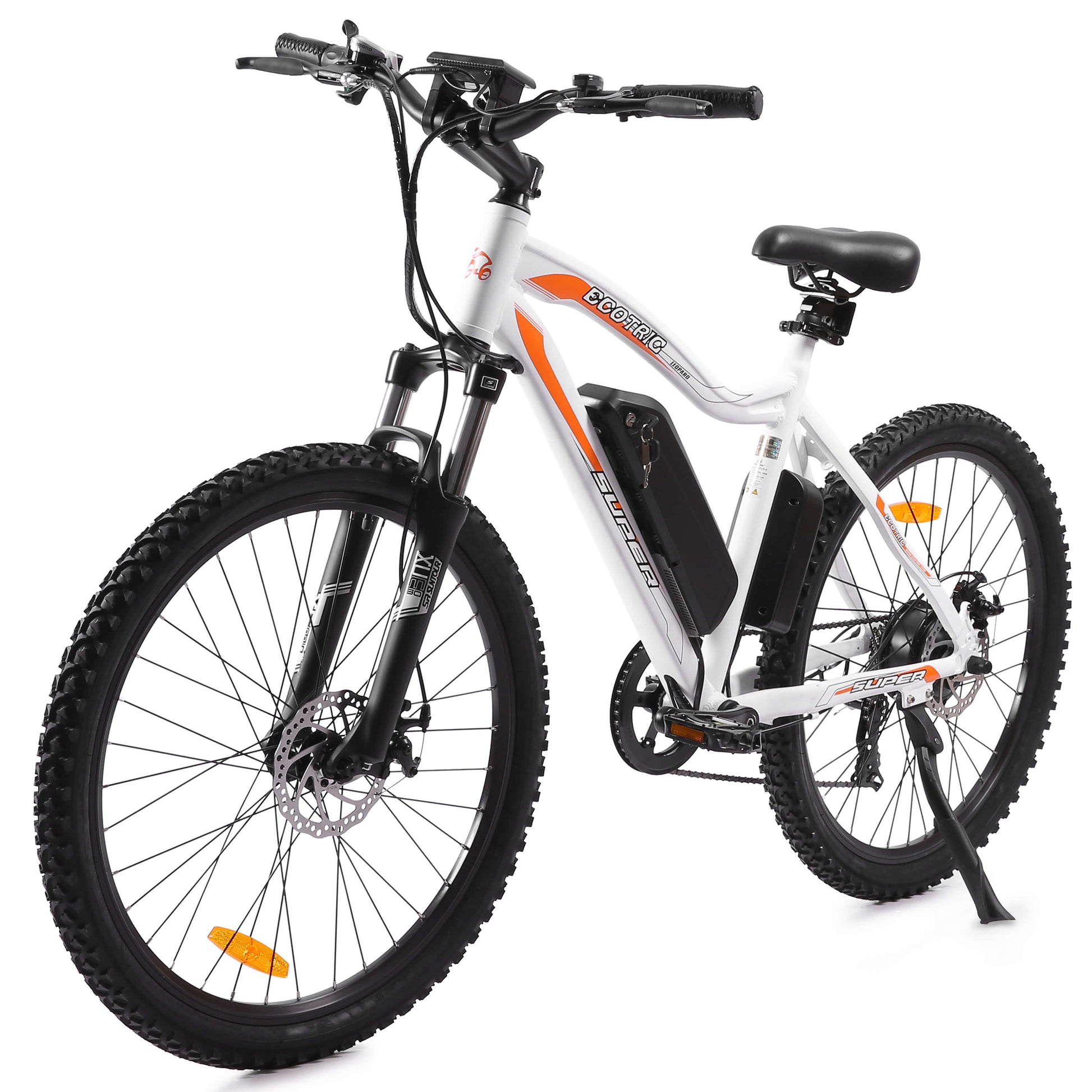 UL Certified-Leopard Electric Mountain Bike - White - 3